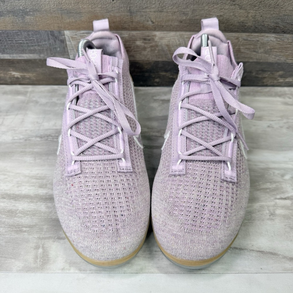Nike Air VaporMax 2021 Flyknit Women's Size 10 Pink White Running Shoes Sneakers - Picture 2 of 10